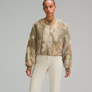Lululemon Lab fleece bomber jacket